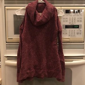 Hollister Maroon Cowl Neck Sweater, Size XS